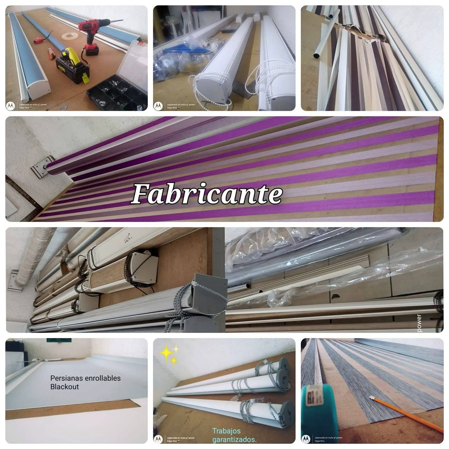 Proceso de fabricación de persianas RMZ